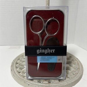 Gingher 4in Large Handle Embroidery Scissor